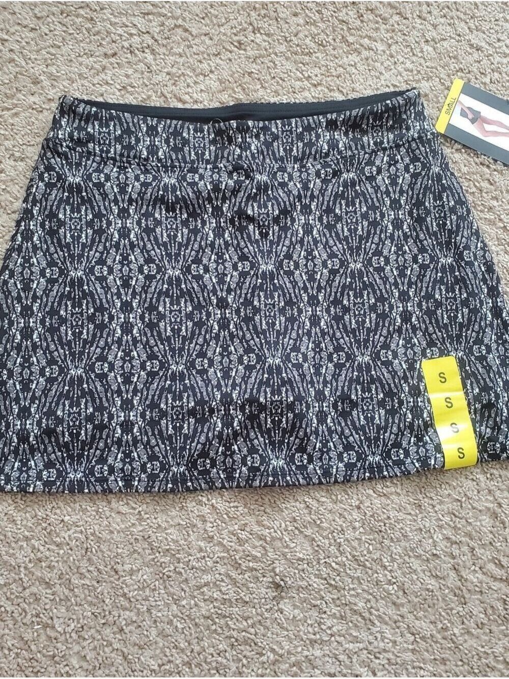 NEW Tranquility Skort Skirt Rhombi Black Women's Size Small Athletic - Picture 2 of 11